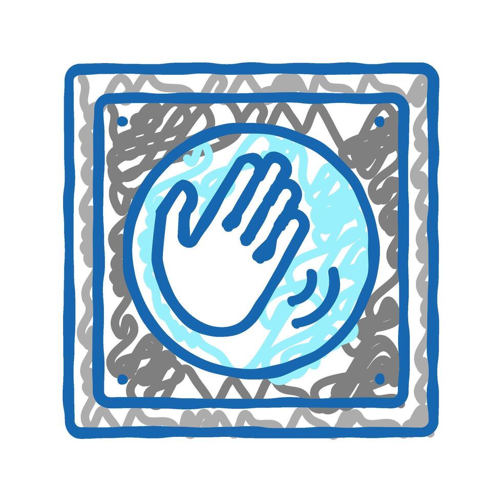 switch contactless icon doodle illustration vector