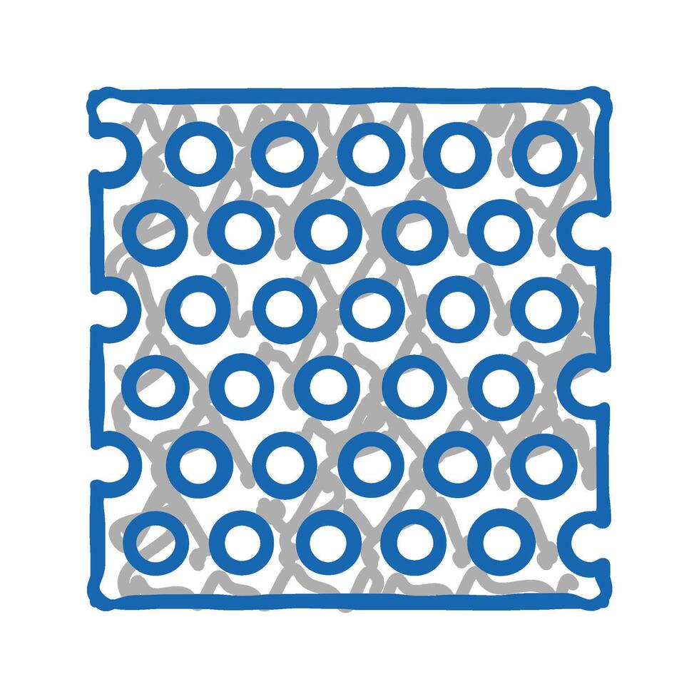 perforated sheet metal icon doodle illustration vector