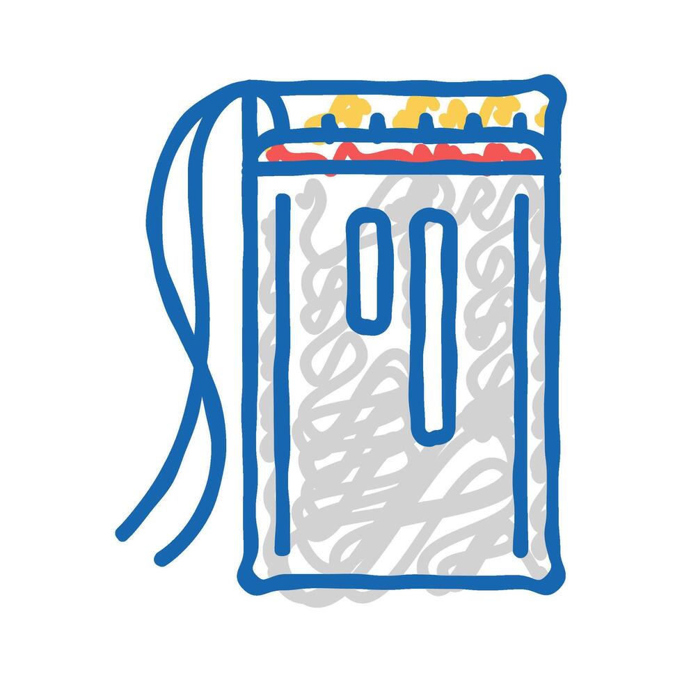 rechargeable battery icon doodle illustration vector