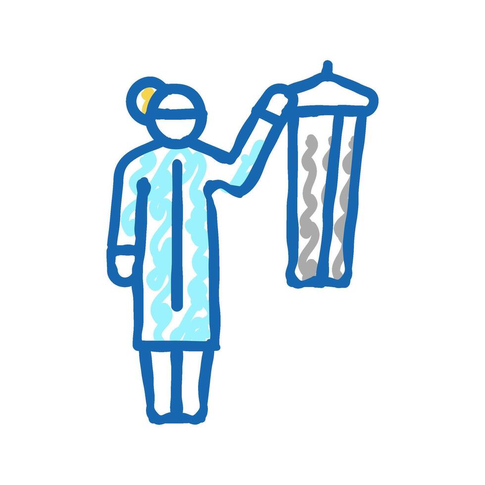 dressing homecare service icon doodle illustration vector