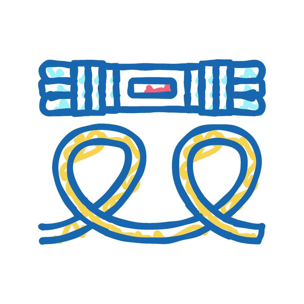 threads knitting icon doodle illustration vector