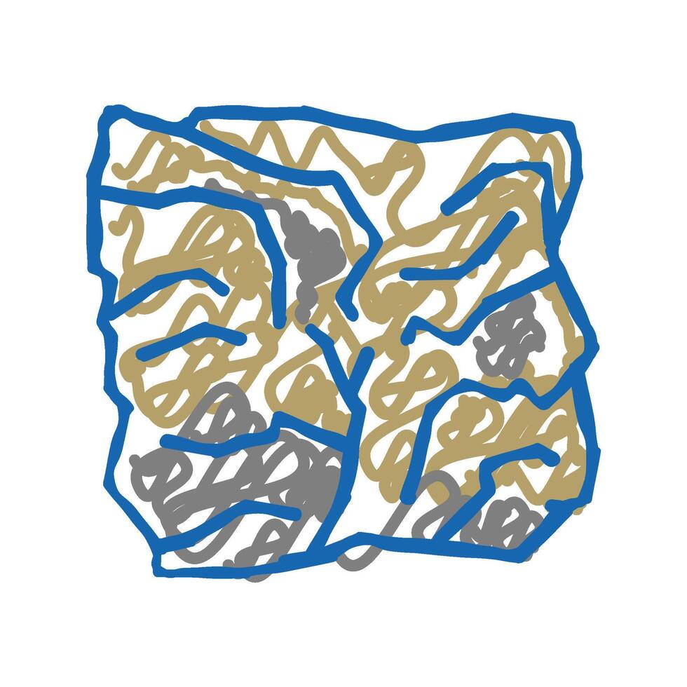 man made stone rock icon doodle illustration vector