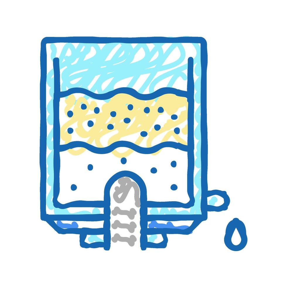 prepare concentration cheese icon doodle illustration vector