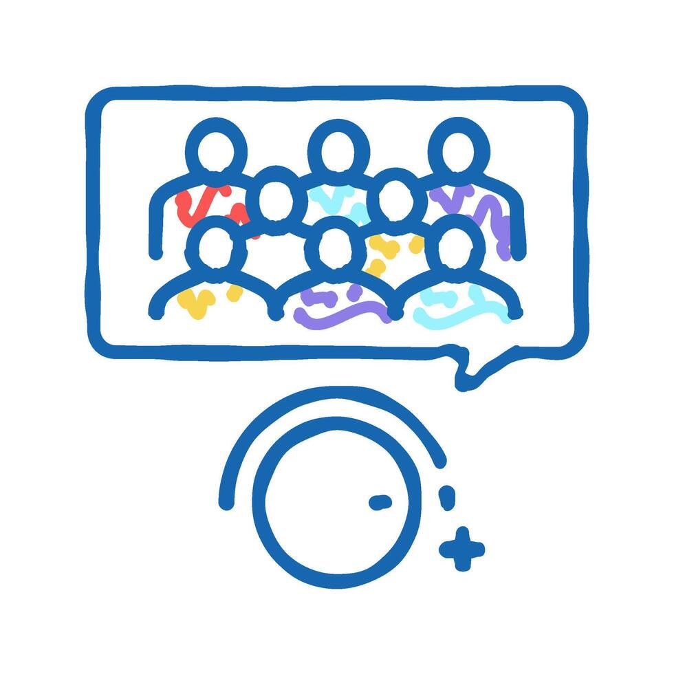 winding up subscribers icon doodle illustration vector