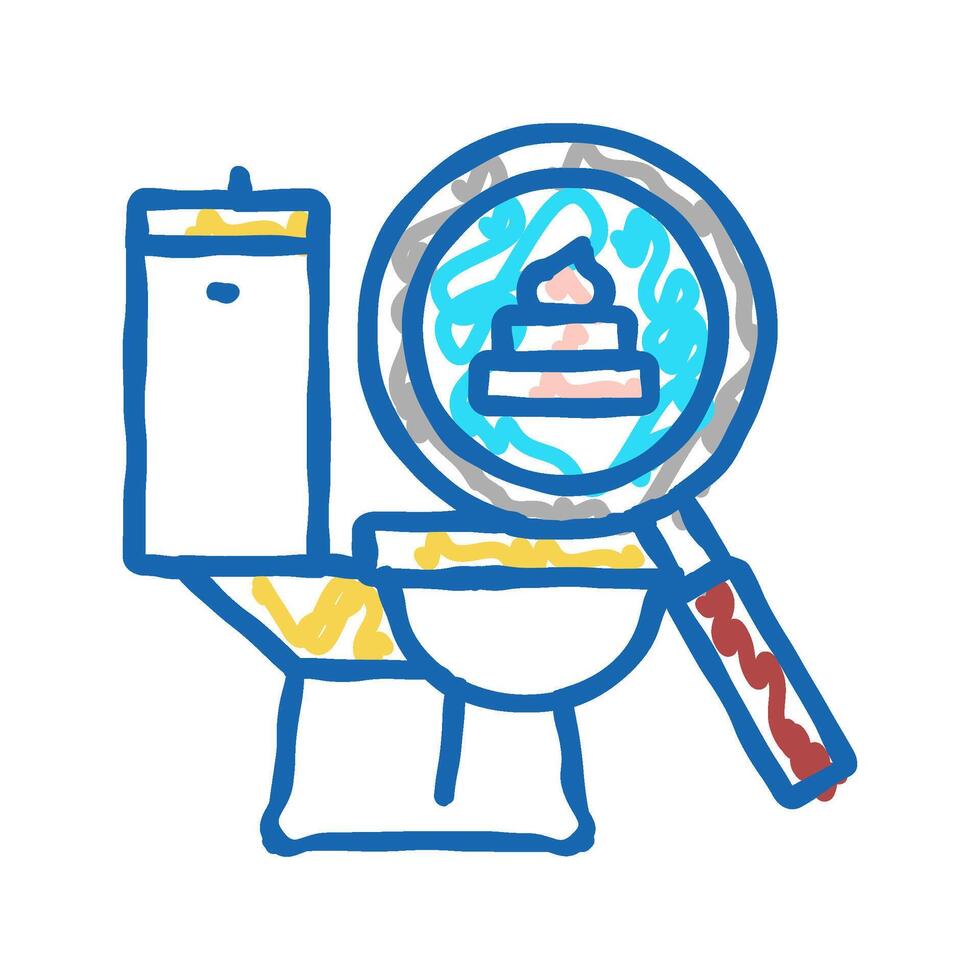 pale stool hepatitis icon doodle illustration vector