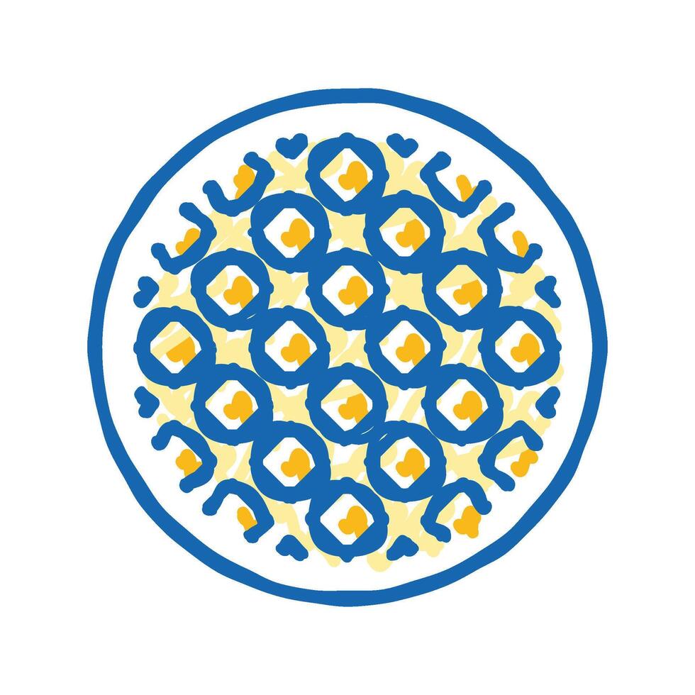 waffle weave fabric material icon doodle illustration vector