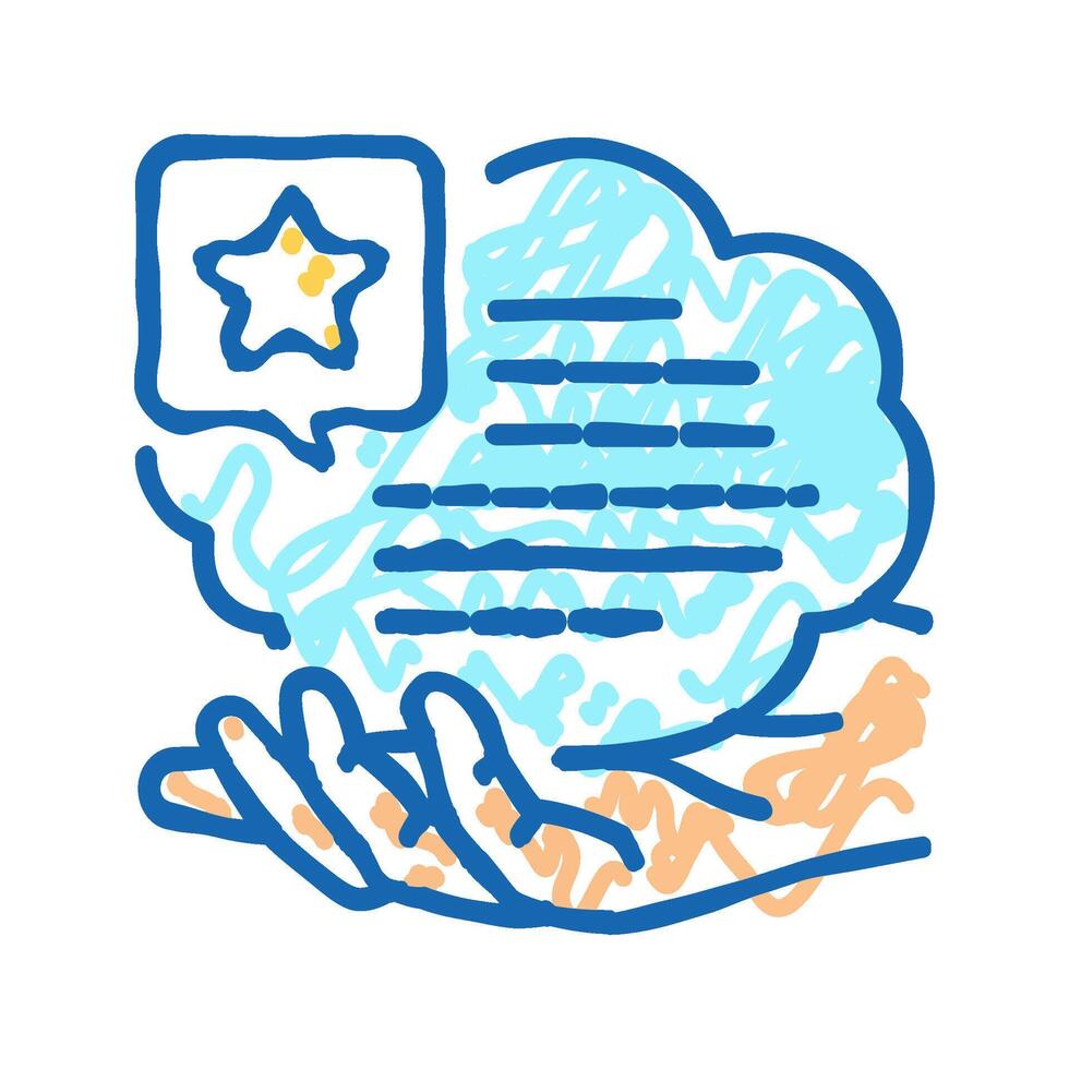 demonstrate good communication skills icon doodle illustration vector