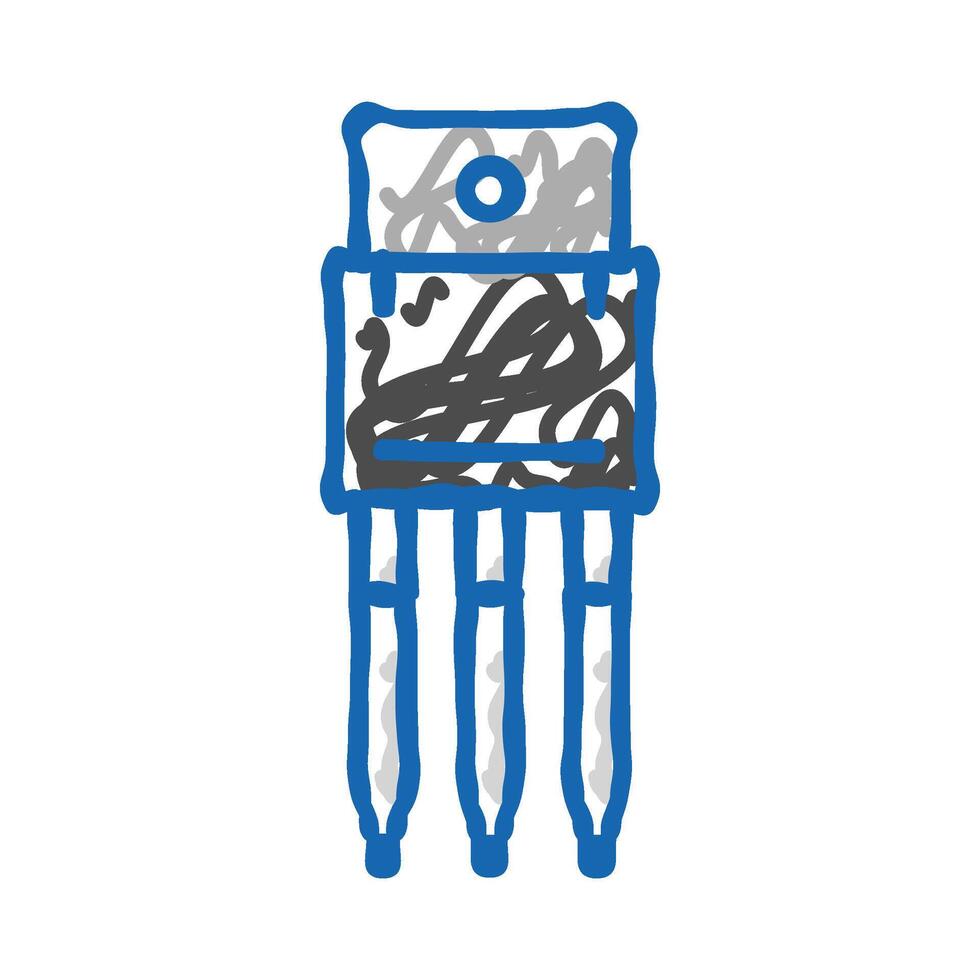 fuse electronic component icon doodle illustration vector