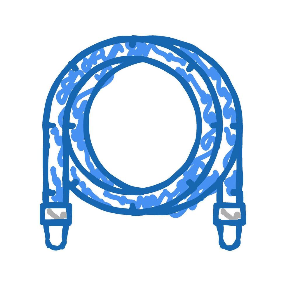 filtrate pool hose icon doodle illustration vector