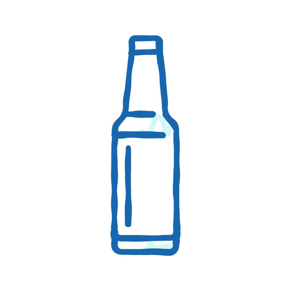 bottle glass package icon doodle illustration vector