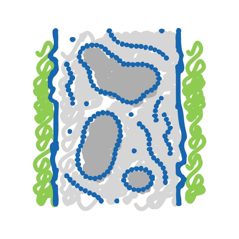 water bound macadam icon doodle illustration vector