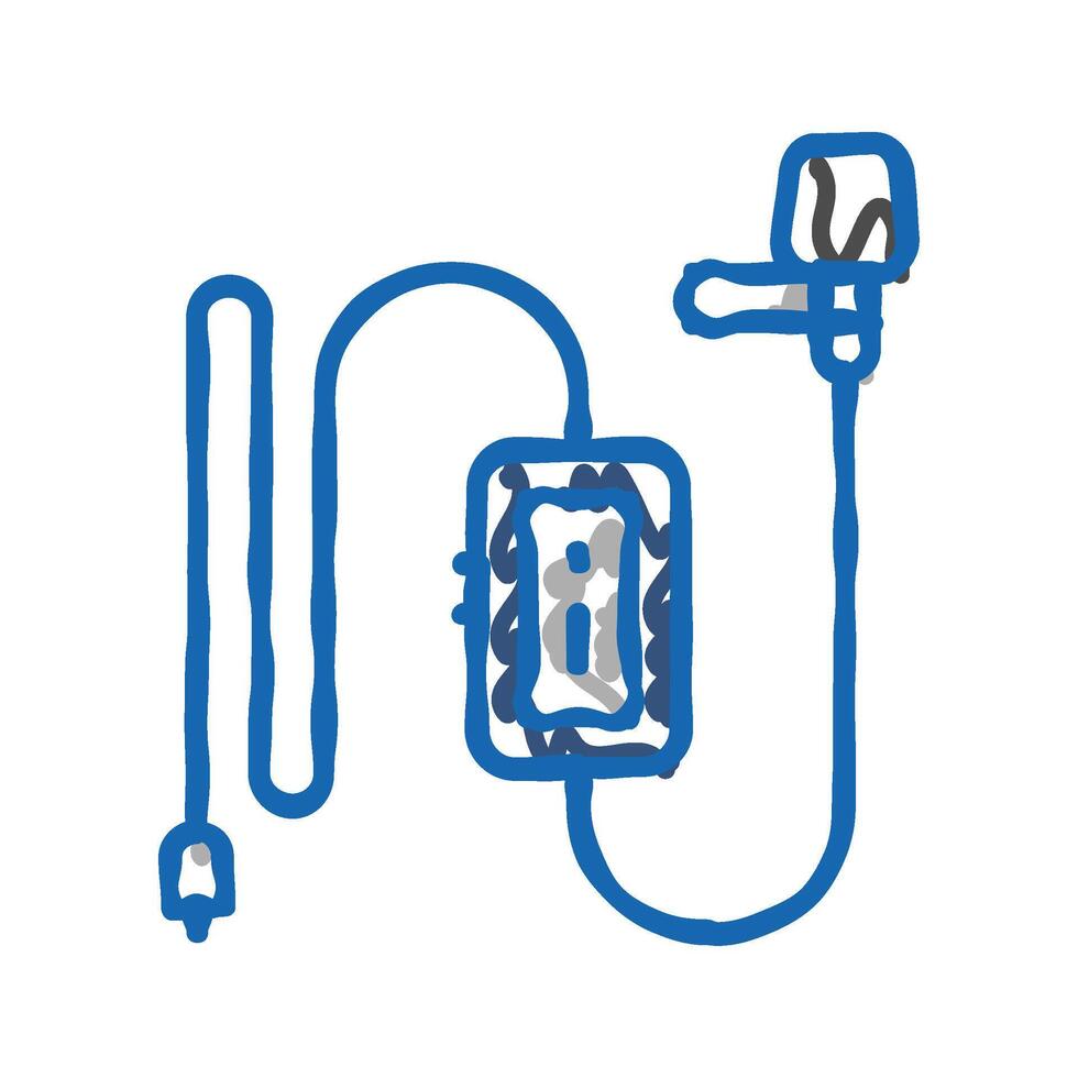 interview mic microphone icon doodle illustration vector