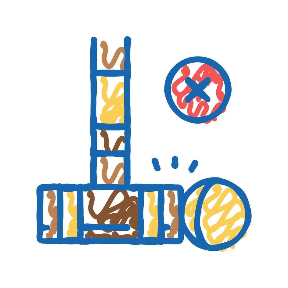 fault croquet game icon doodle illustration vector
