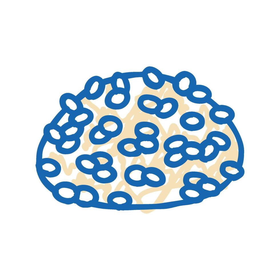 arborio rice icon doodle illustration vector