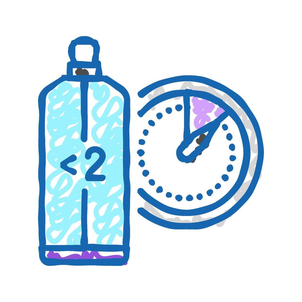 eau fraiche aftershave mist icon doodle illustration vector