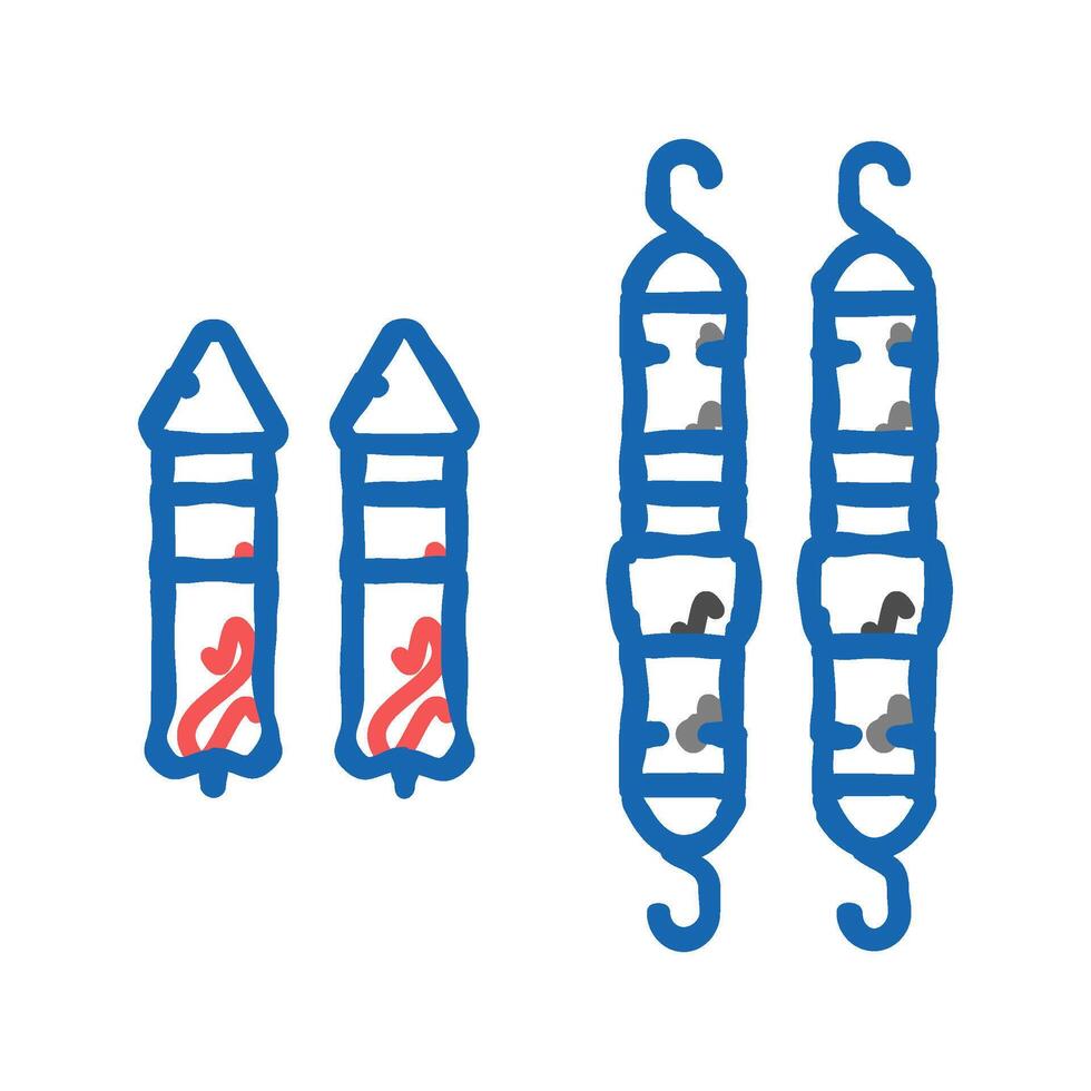 strap system garage tool icon doodle illustration vector