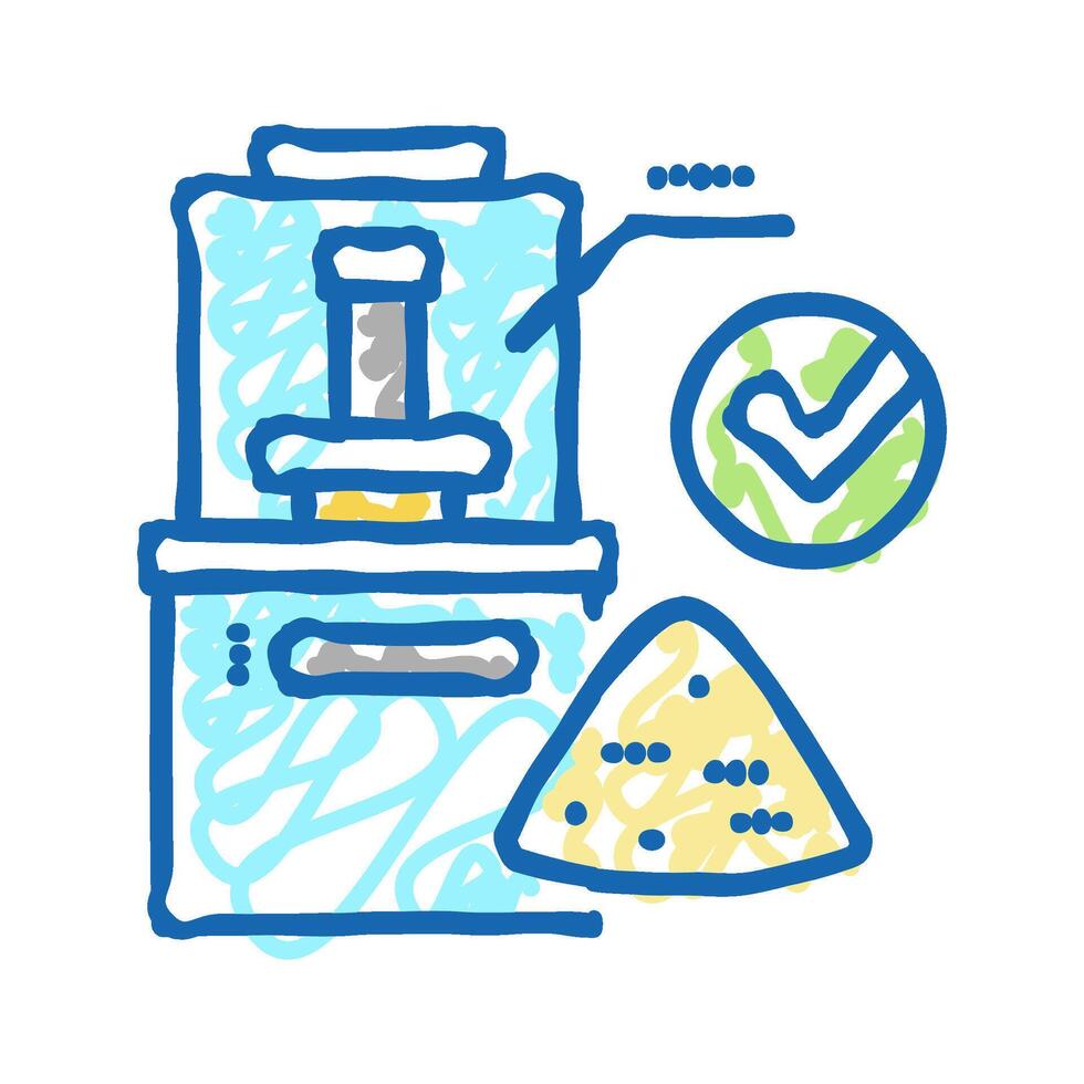 wheat quality assessment icon doodle illustration vector