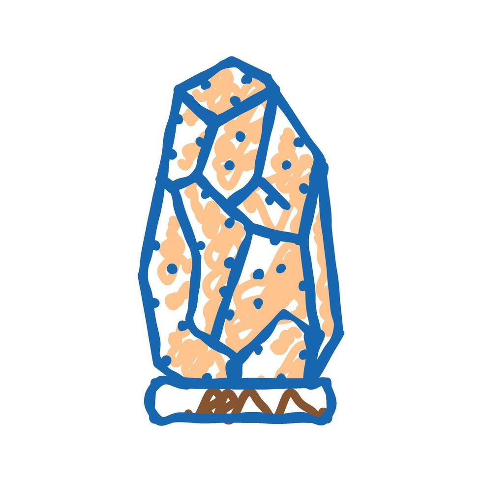 decoration table lamp icon doodle illustration vector