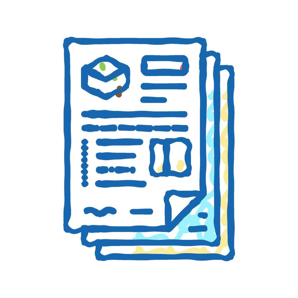 registry land icon doodle illustration vector