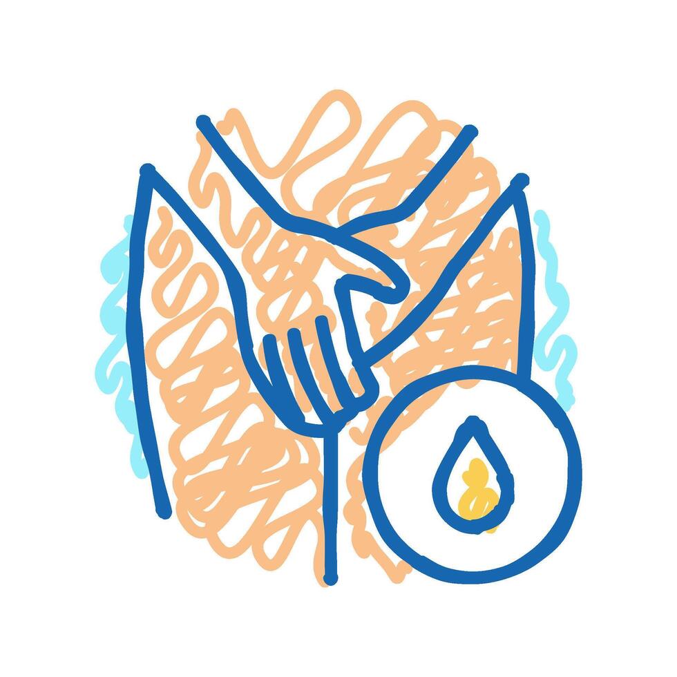 incontinence urology icon doodle illustration vector