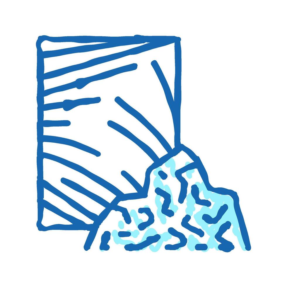 polyethylene plastic icon doodle illustration vector