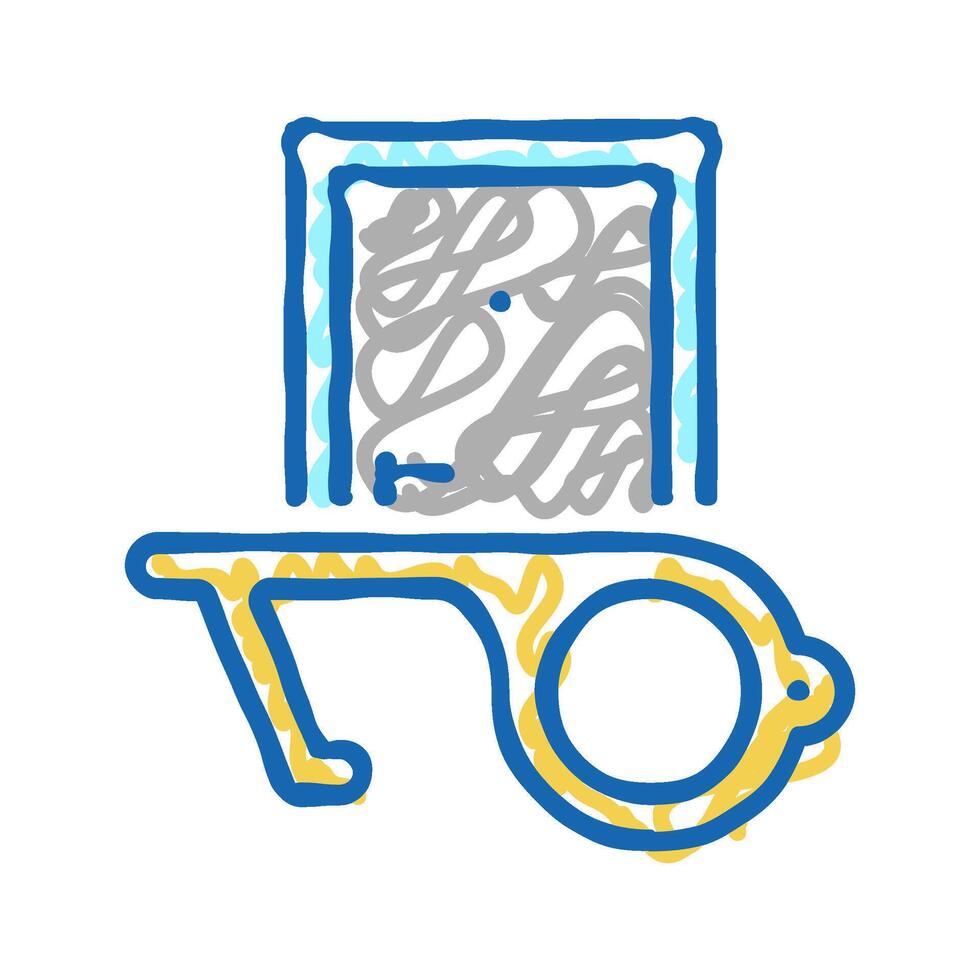 door handle contactless icon doodle illustration vector