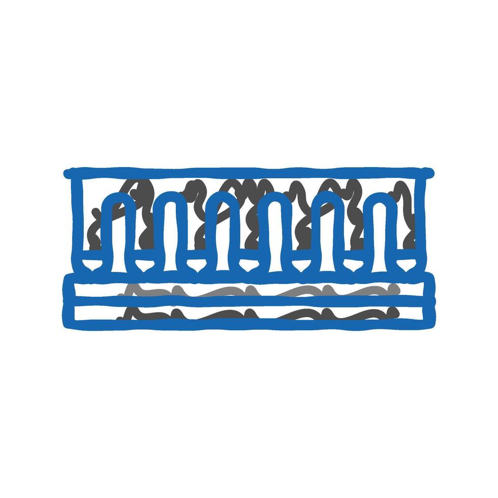 wire management hardware furniture fitting icon doodle illustration vector