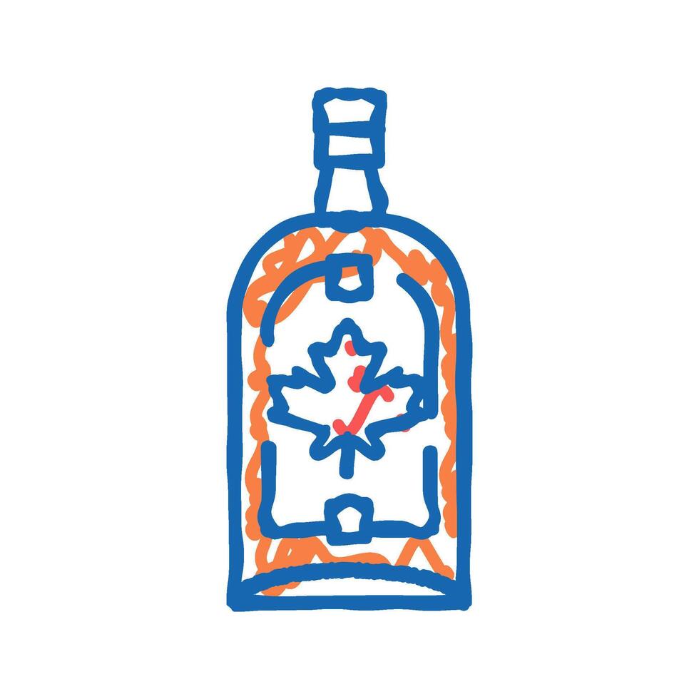 maple spirits icon doodle illustration vector