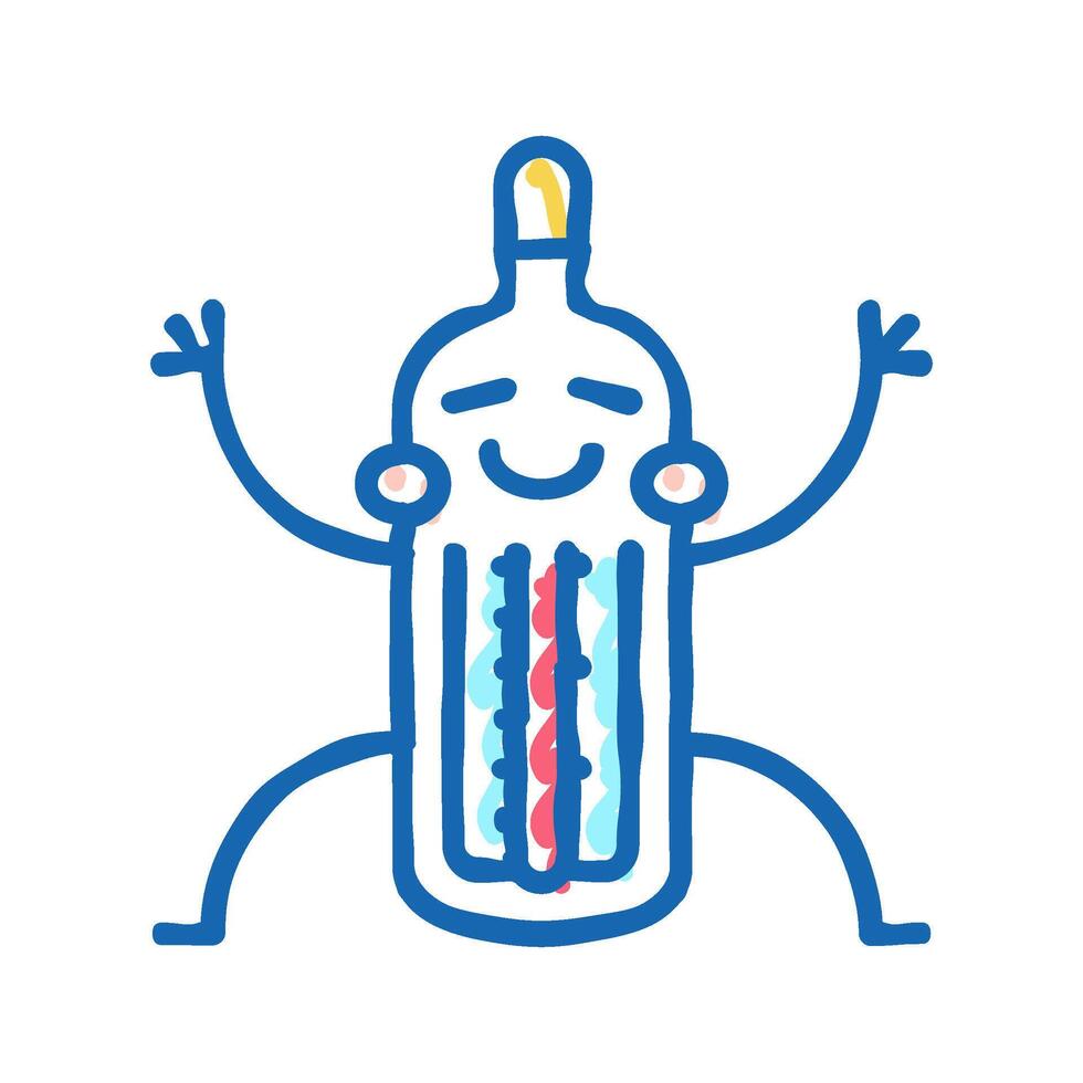 thermometer tool icon doodle illustration vector