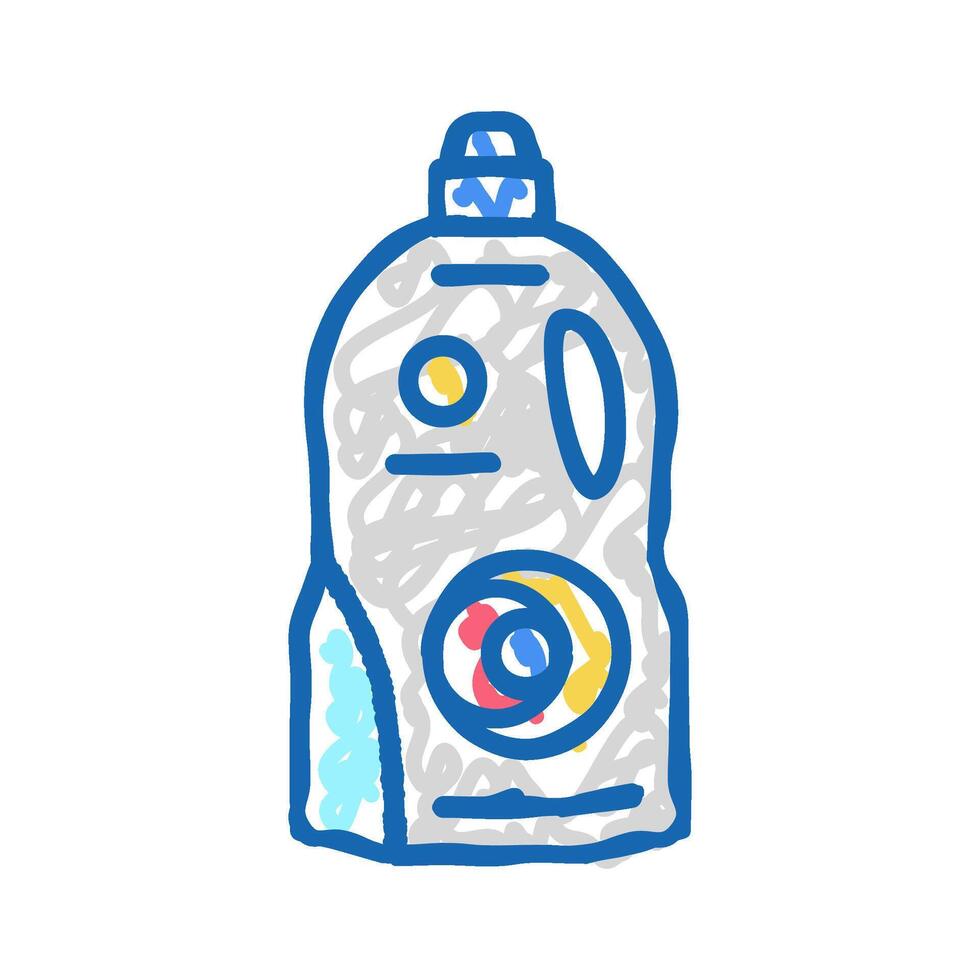 sticky gel container icon doodle illustration vector