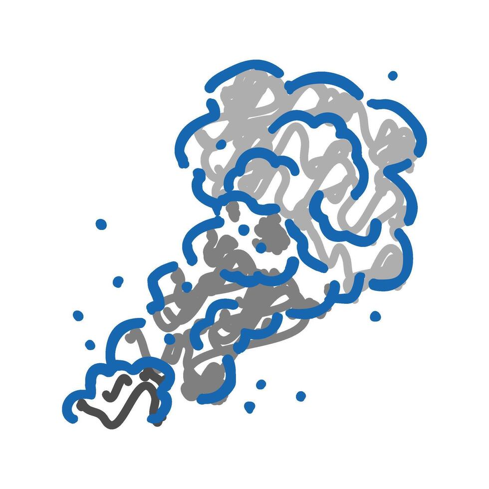 smoke fire icon doodle illustration vector