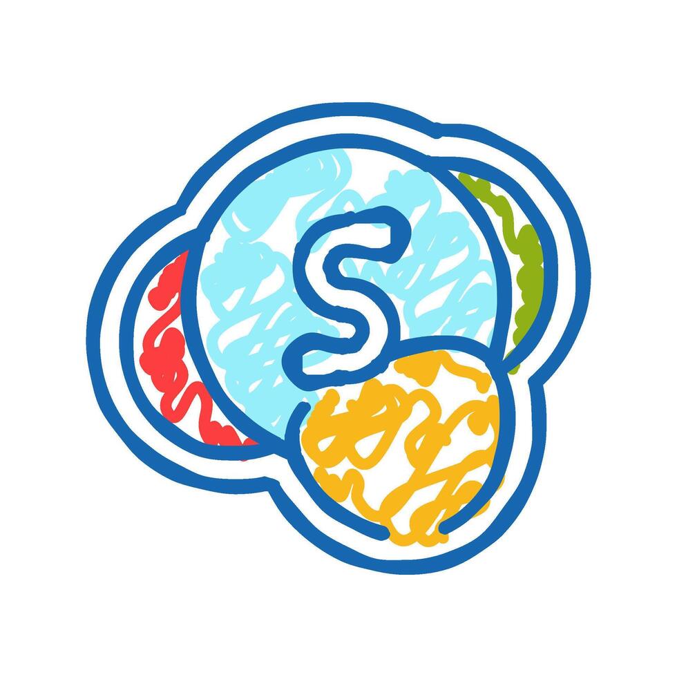 sulfites allergen free product food icon doodle illustration vector