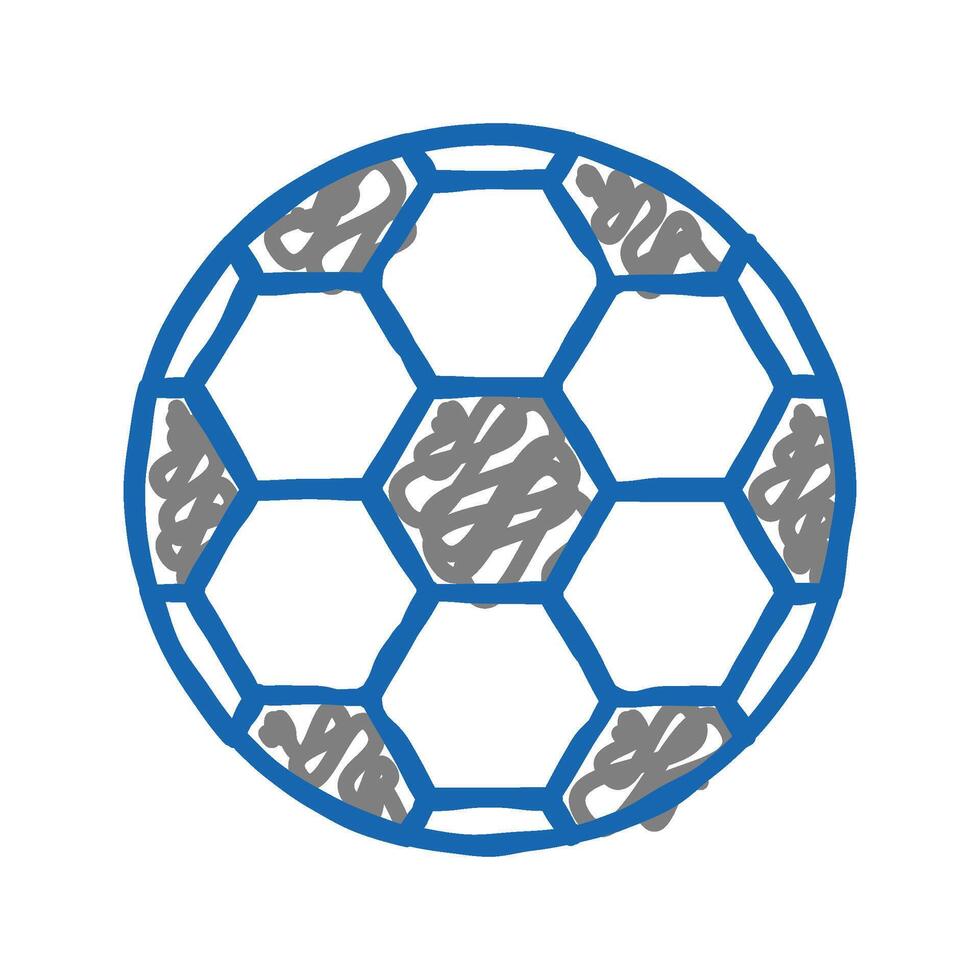 ball soccer icon doodle illustration vector