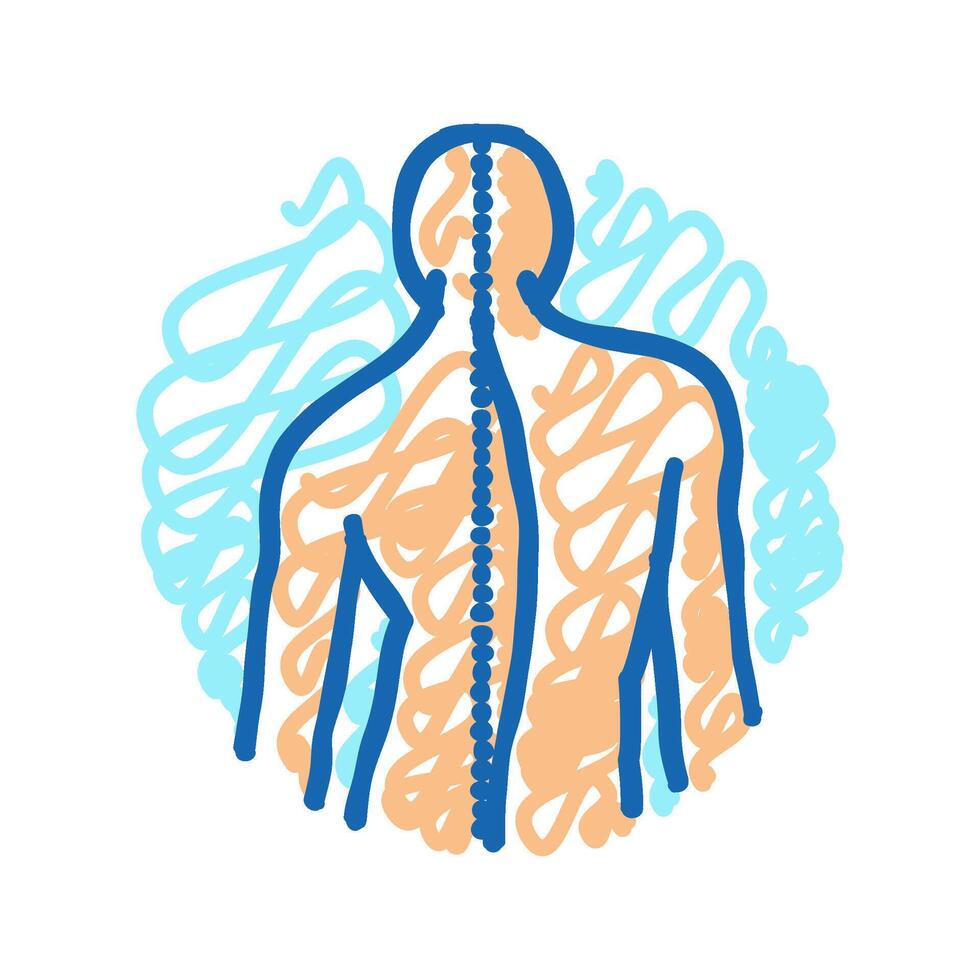 primary pulmonary hypertension icon doodle illustration vector