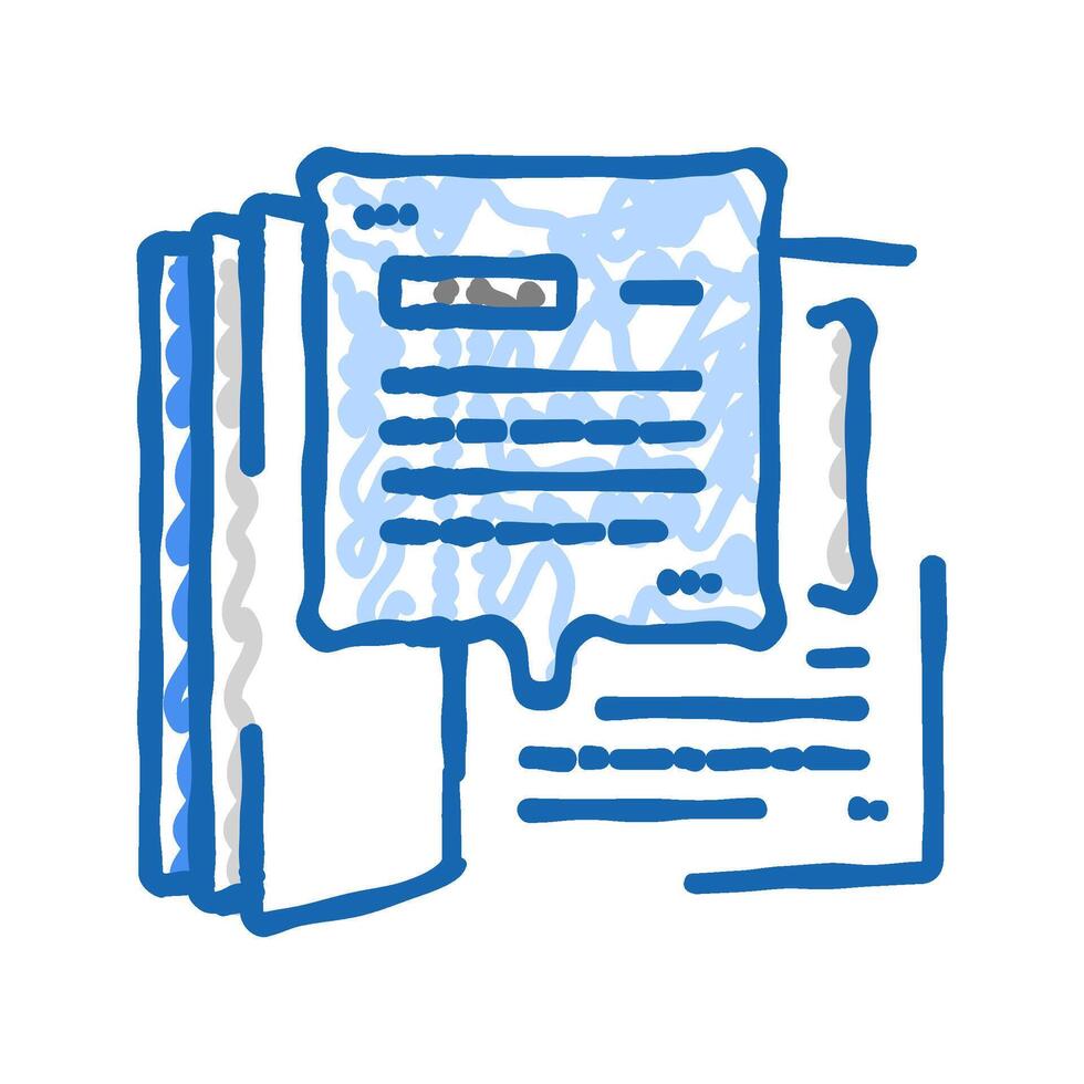 technical terms icon doodle illustration vector