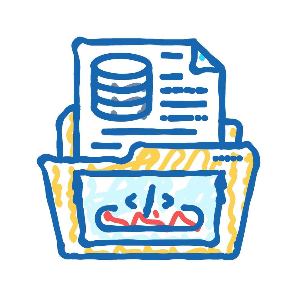 software prototyping icon doodle illustration vector