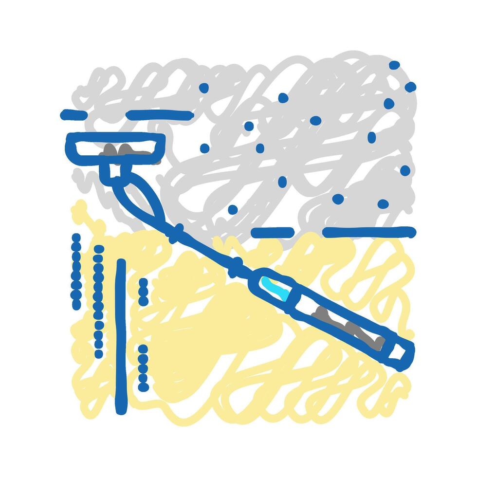 ceiling sanding icon doodle illustration vector