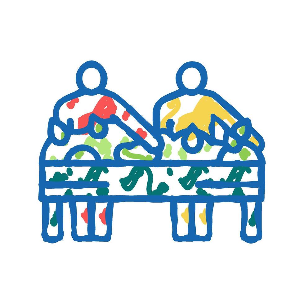 sorting tea icon doodle illustration vector