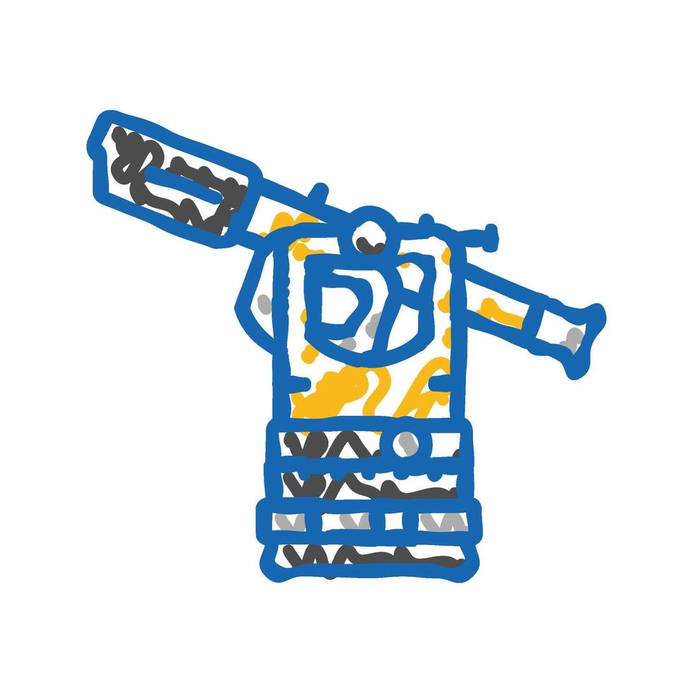 transit level tool civil engineer icon doodle illustration vector