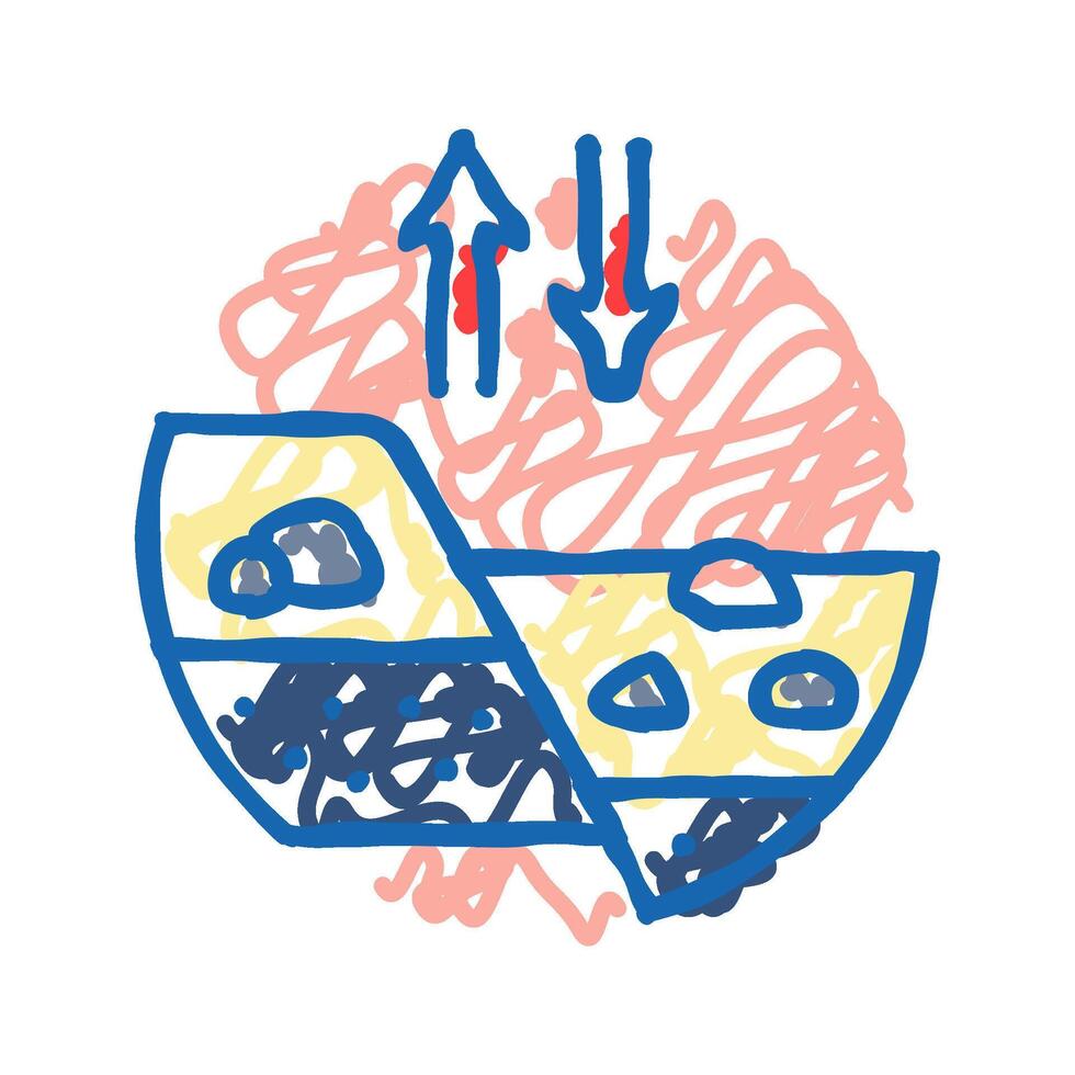 mpemba effect unsolved mystery icon doodle illustration vector