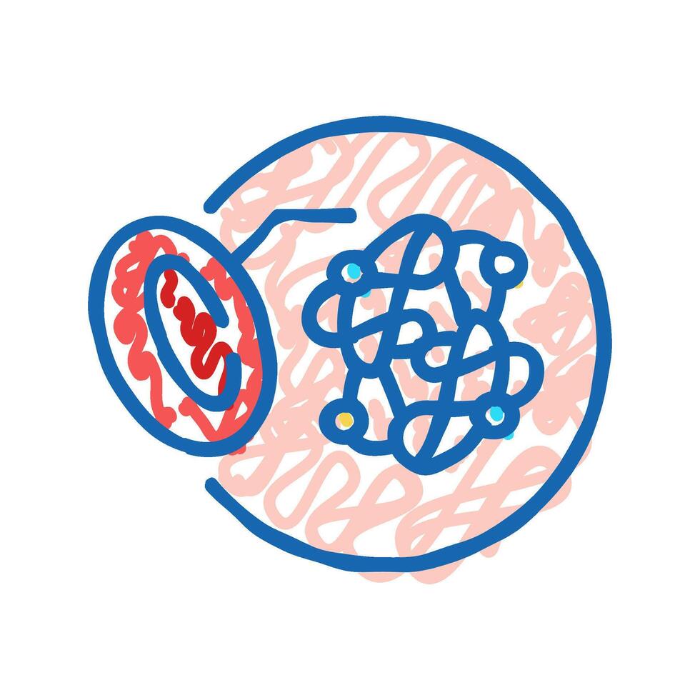 hemoglobin for blood icon doodle illustration vector