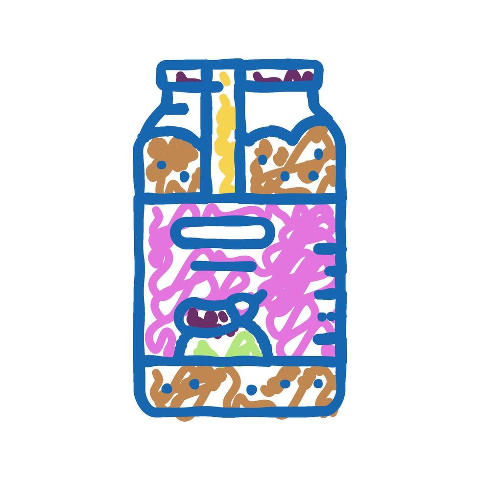 eggplant pulp icon doodle illustration vector