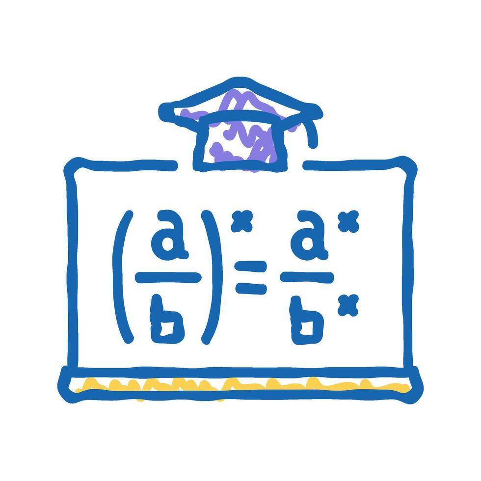 math class primary school icon doodle illustration vector