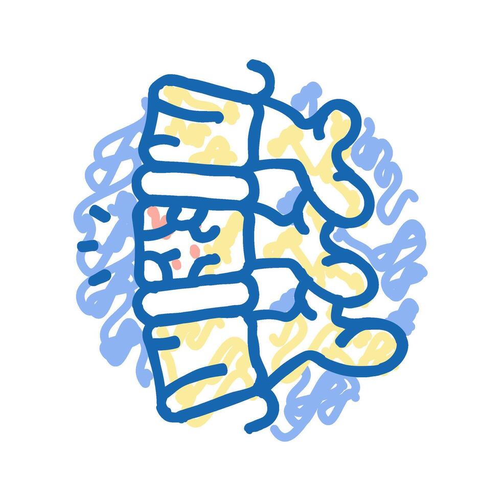 ingestion harmful substances icon doodle illustration vector