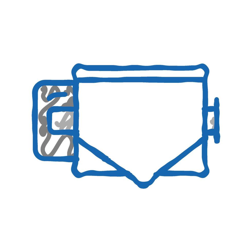 toilet paper holder home accessory icon doodle illustration vector