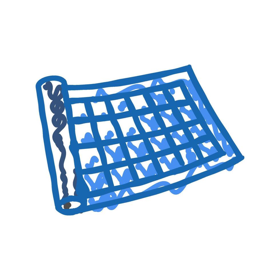 blueprint roll civil engineer icon doodle illustration vector