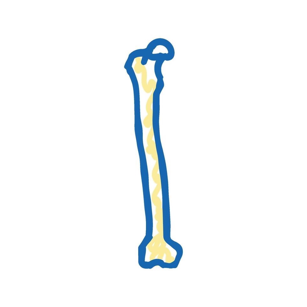 femur bone icon doodle illustration vector