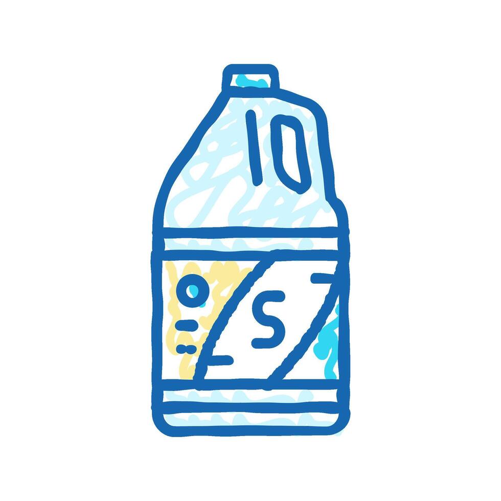 solvent dry cleaning icon doodle illustration vector