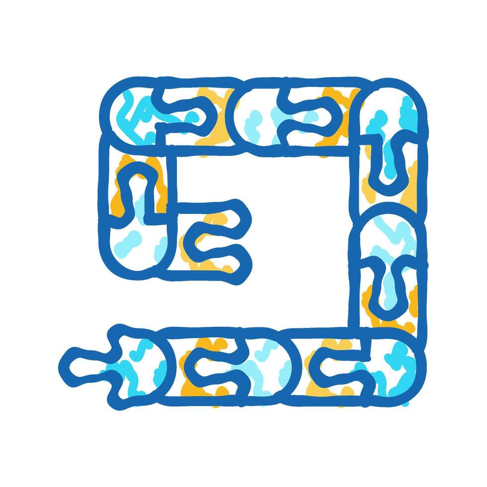 fidget chain toy icon doodle illustration vector