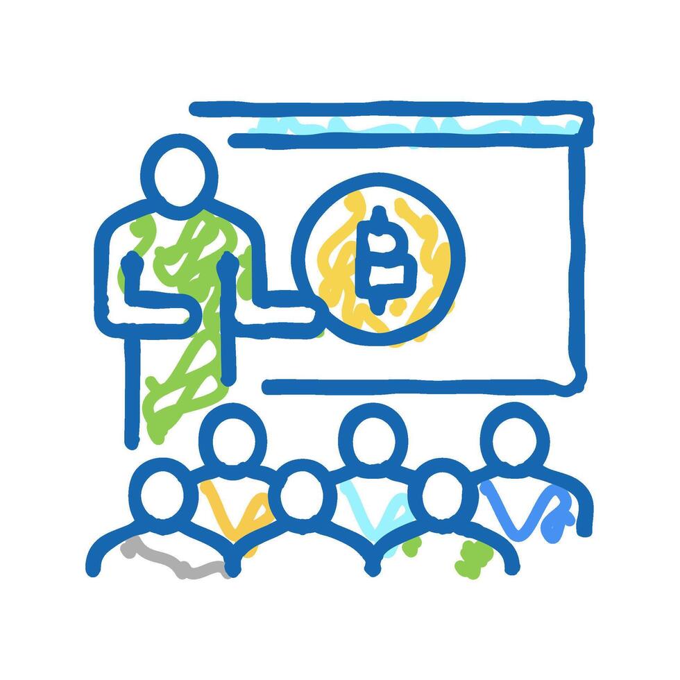 presentation ico icon doodle illustration vector